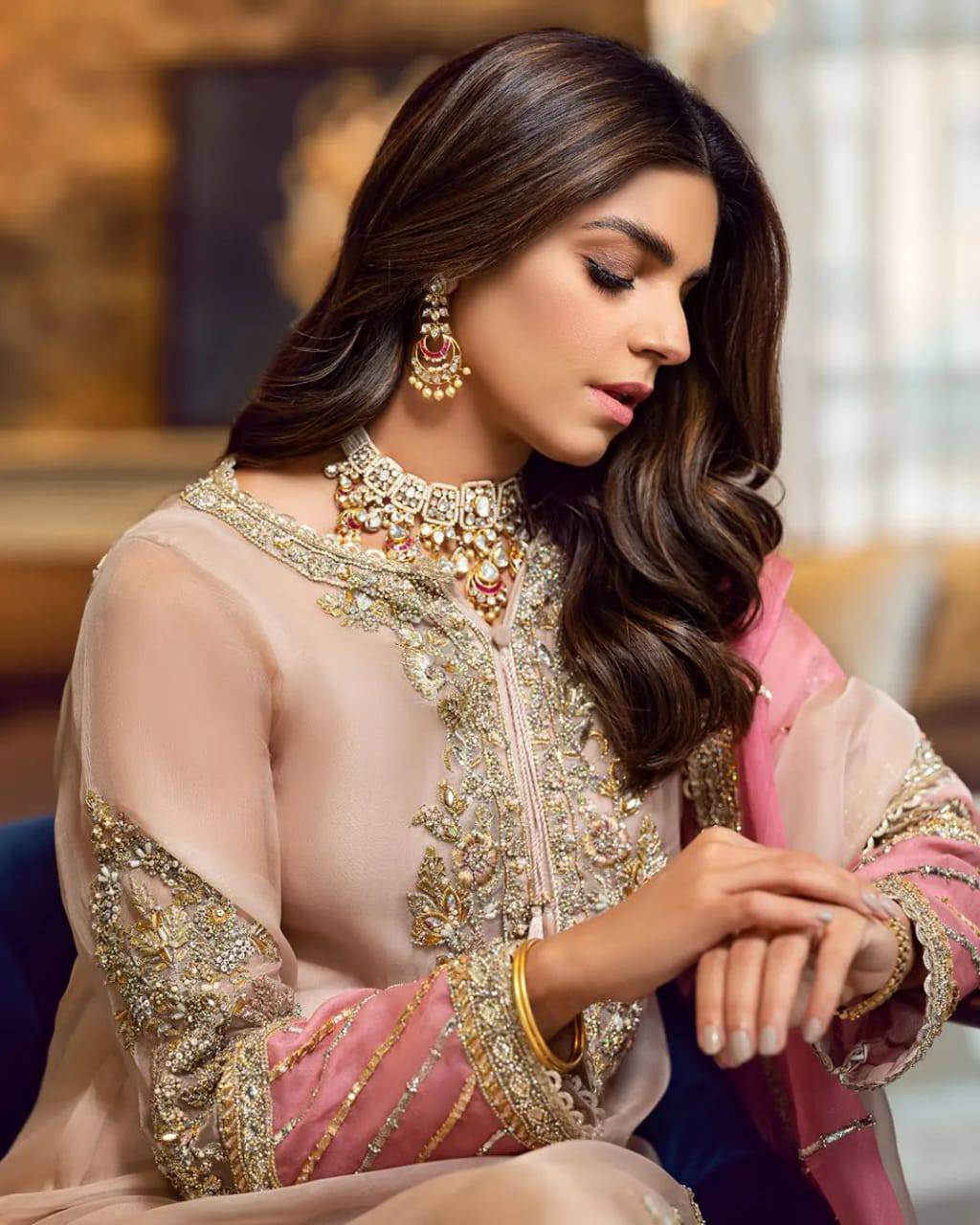 SR MF-SR-26005 Premium Organza Dress With Emb Organza  Dupatta 2026