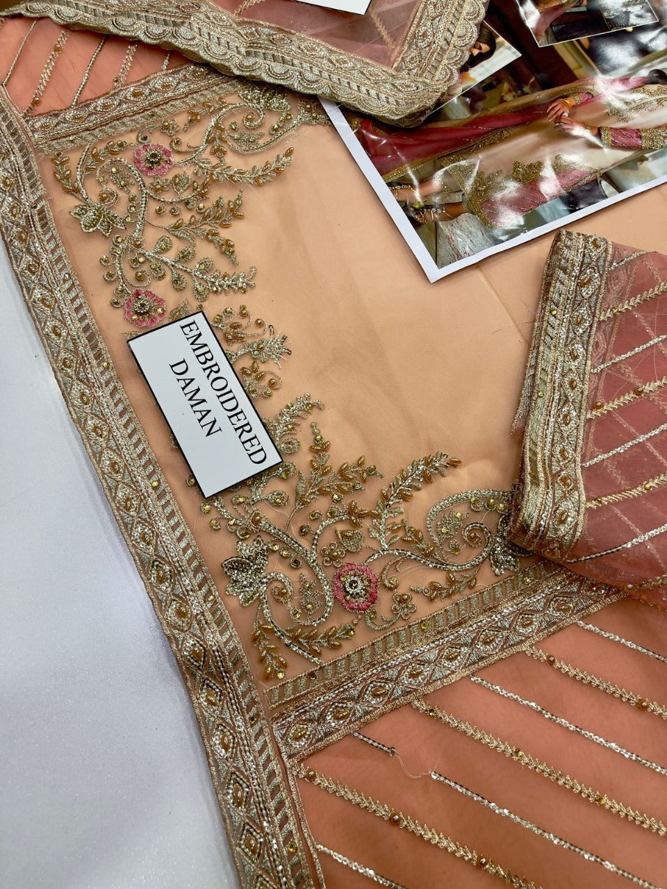 SR MF-SR-26005 Premium Organza Dress With Emb Organza  Dupatta 2026