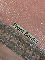 M.B MF-032 Premium Chiffon Emb 3 Piece Unstitched Suit With Chiffon Dupatta 2026