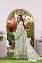 AN MF-26009 Premium Digital Printed Lawn With Emb Chiffon Dupatta Unstitched 3 Piece 2026