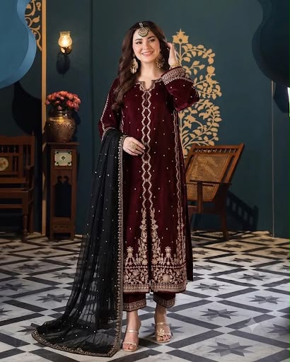 Premium MF-PR Luxury Chiffon Unstitched 3 Piece Suit With Emb Chiffon Dupatta 2026
