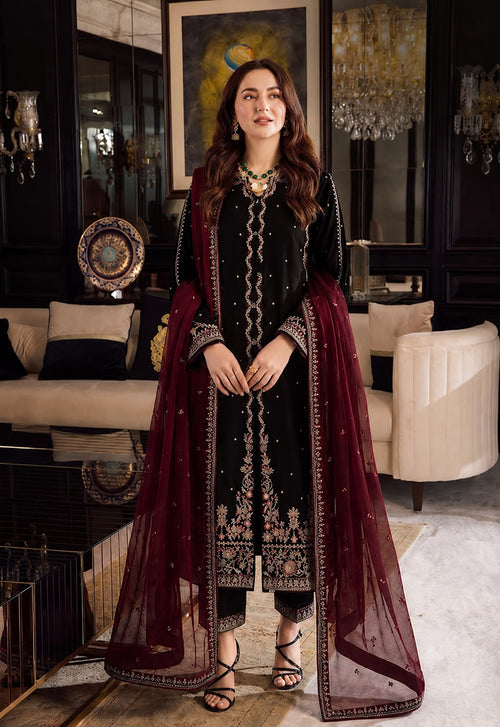 Premium MF-PR Luxury Chiffon Unstitched 3 Piece Suit With Emb Chiffon Dupatta 2026