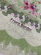 AN MF-26009 Premium Digital Printed Lawn With Emb Chiffon Dupatta Unstitched 3 Piece 2026