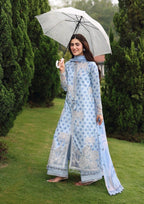 SD MF-26009 Palm Breeze Digital Lawn With Emb Chiffon Dupatta Unstitched 3 Piece 2026