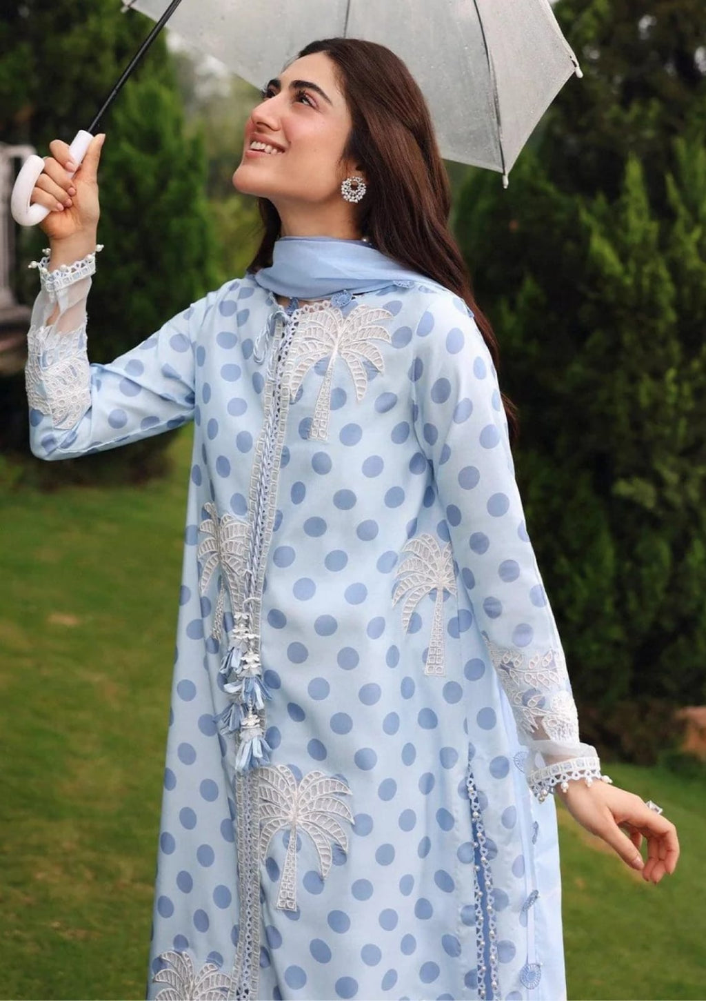 SD MF-26009 Palm Breeze Digital Lawn With Emb Chiffon Dupatta Unstitched 3 Piece 2026