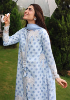 SD MF-26009 Palm Breeze Digital Lawn With Emb Chiffon Dupatta Unstitched 3 Piece 2026
