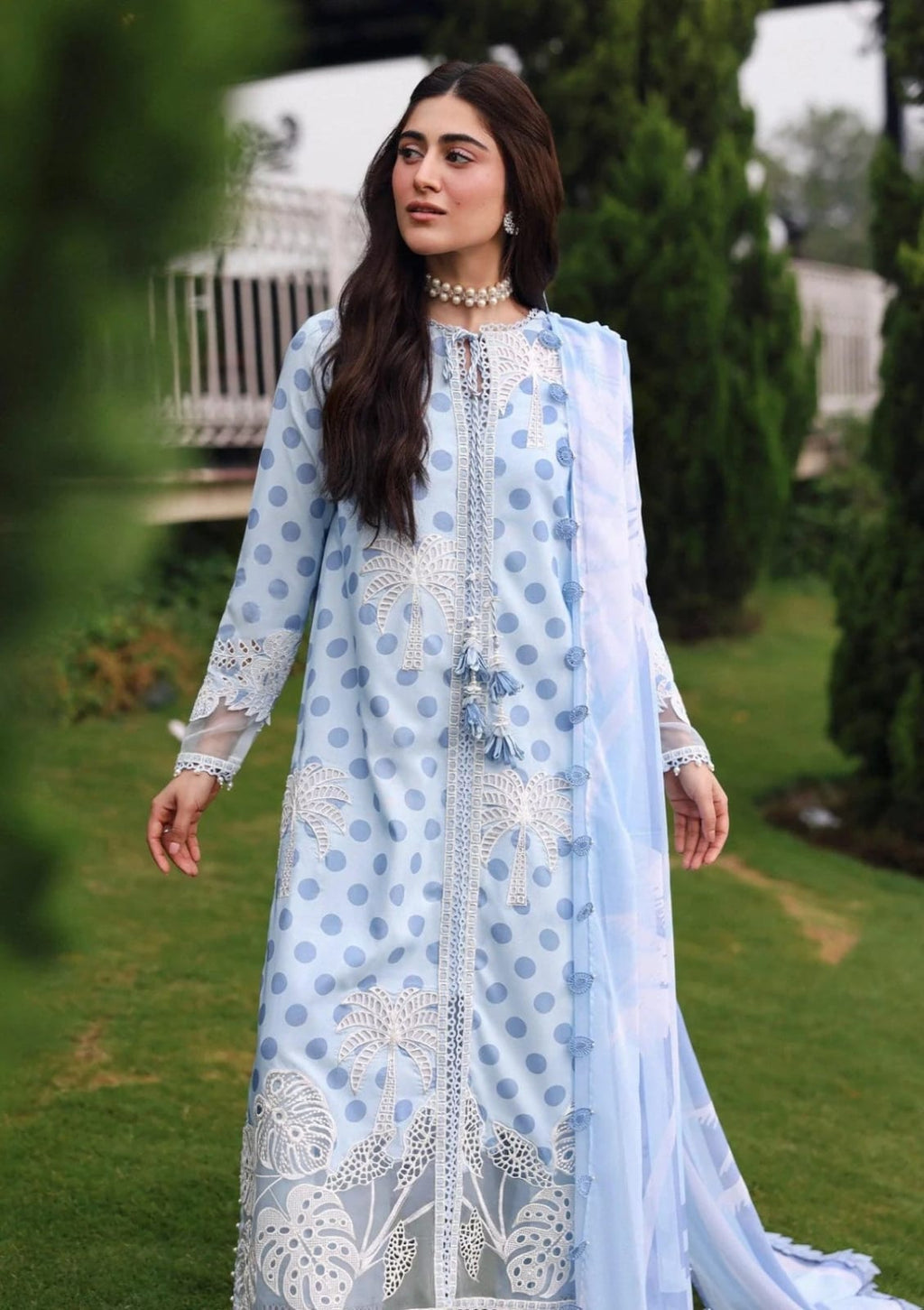 SD MF-26009 Palm Breeze Digital Lawn With Emb Chiffon Dupatta Unstitched 3 Piece 2026