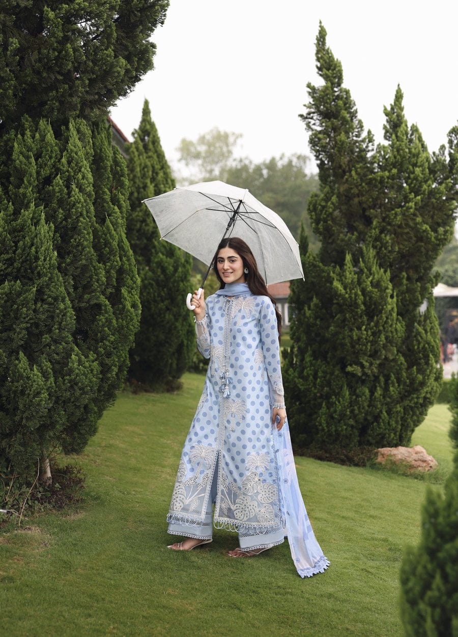 SD MF-26009 Palm Breeze Digital Lawn With Emb Chiffon Dupatta Unstitched 3 Piece 2026