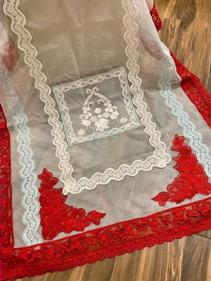 CXS MF-26011 OPEL Premium Cotton Chikankari With Emb Khaddi Net Dupatta Unstitched 3 Piece 2026