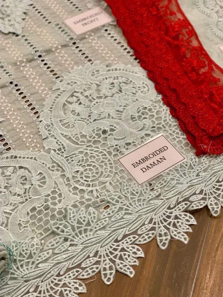 CXS MF-26011 OPEL Premium Cotton Chikankari With Emb Khaddi Net Dupatta Unstitched 3 Piece 2026