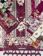 Elaaf MF-2A Premium Digital Printed Lawn With Emb Chiffon Dupatta Unstitched 3 Piece 2026
