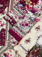Elaaf MF-2A Premium Digital Printed Lawn With Emb Chiffon Dupatta Unstitched 3 Piece 2026