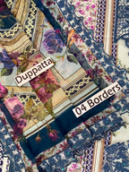 Elaaf MF-2A Premium Digital Printed Lawn With Emb Chiffon Dupatta Unstitched 3 Piece 2026