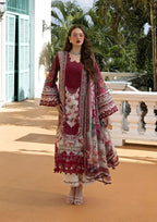 Elaaf MF-EL-2A Premium Digital Printed Lawn Unstitched 3 Piece Suit With Emb Chiffon Dupatta 2026