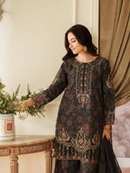 Mohagni MF-26013 Premium Printed Lawn With Emb Chiffon Dupatta Unstitched 3 Piece 2026