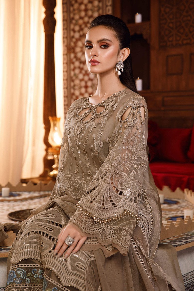 Maria B MF-26014 Premium Organza With Emb Organza Dupatta Unstitched 3 Piece 2026