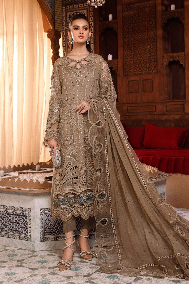 Maria B MF-MB Premium Organza Unstitched 3 Piece Suit With Emb Organza Dupatta 2026