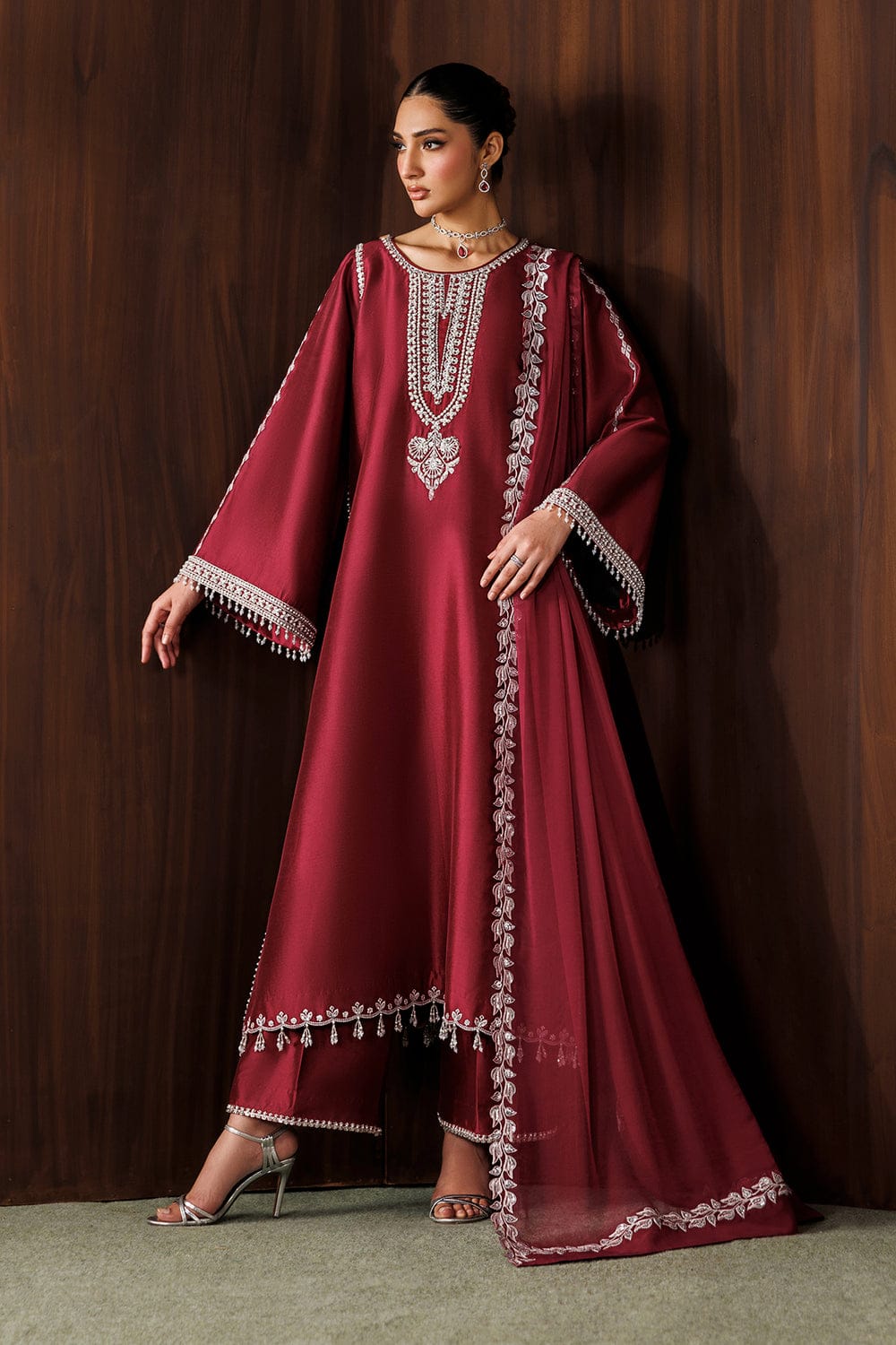Baroque MF-BL Premium Chiffon Unstitched 3 Piece Suit With Emb Chiffon Dupatta 2026