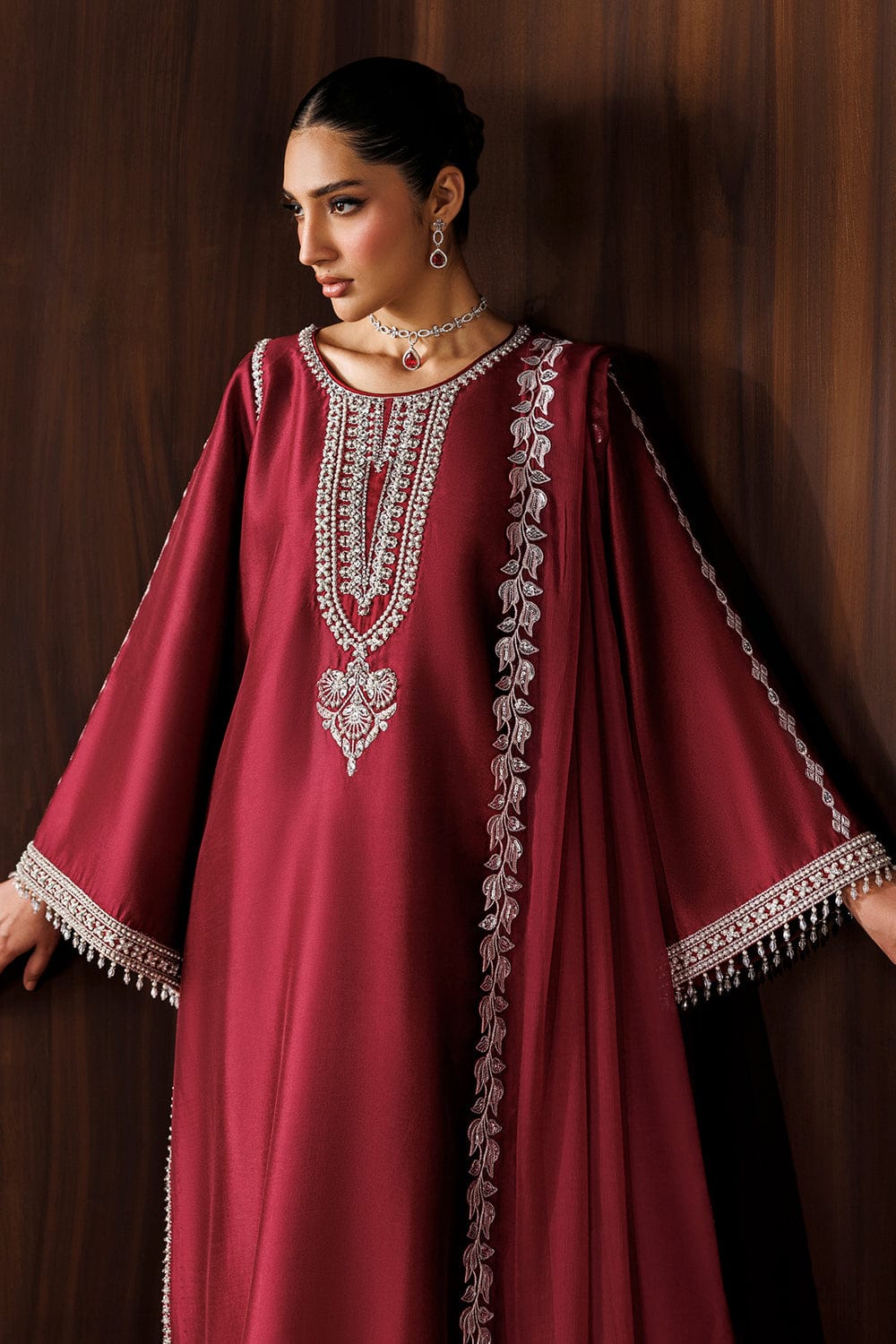 Baroque MF-26016 Premium Chiffon With Emb Chiffon Dupatta Unstitched 3 Piece 2026