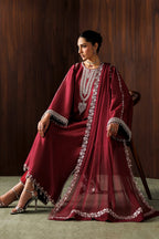 Baroque MF-26016 Premium Chiffon With Emb Chiffon Dupatta Unstitched 3 Piece 2026