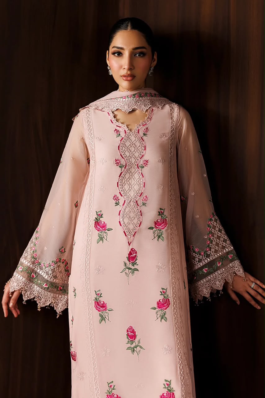Baroque MF-26017 Premium Chiffon With Emb Chiffon Dupatta Unstitched 3 Piece 2026