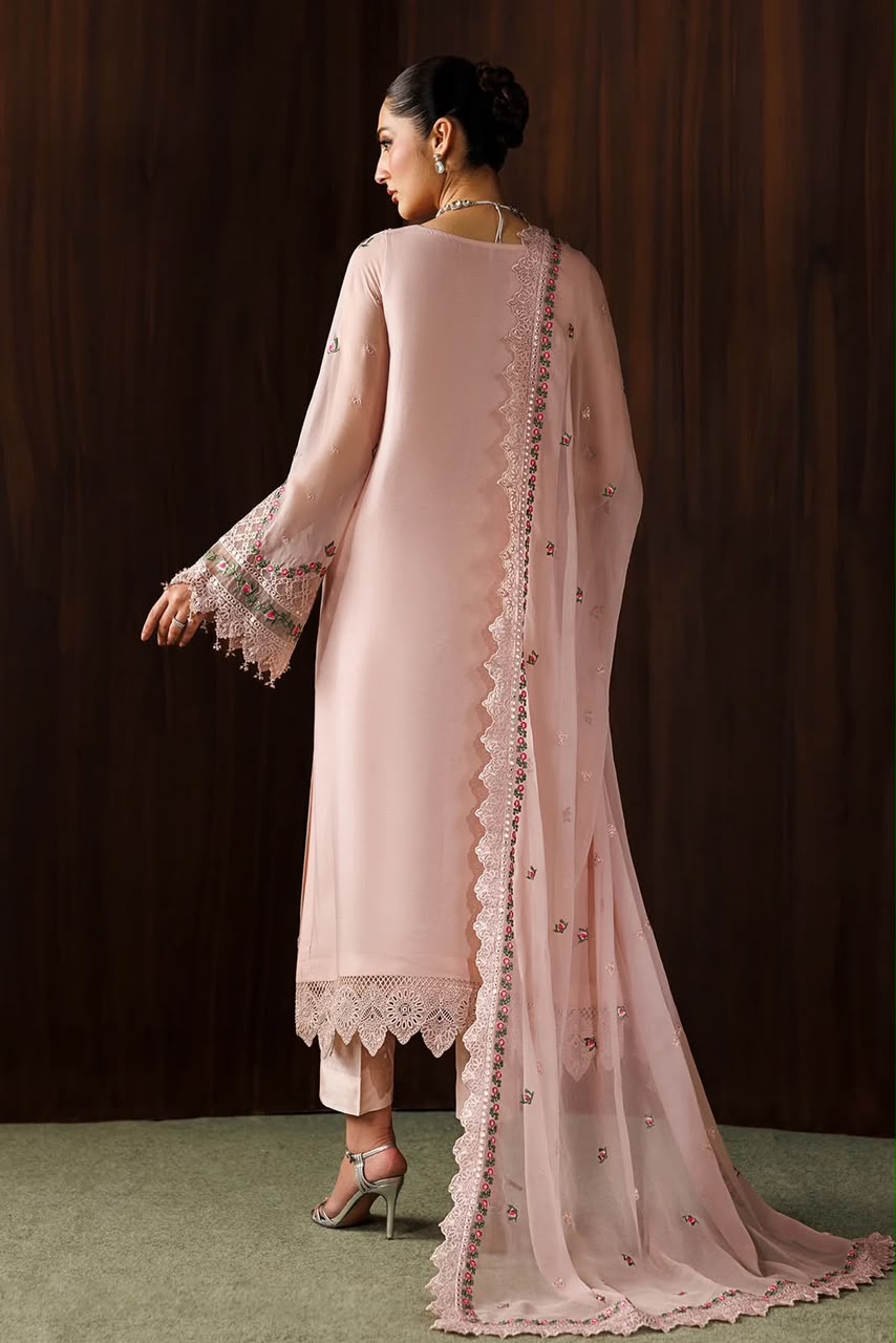 Baroque MF-26017 Premium Chiffon With Emb Chiffon Dupatta Unstitched 3 Piece 2026