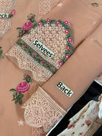Baroque MF-26017 Premium Chiffon With Emb Chiffon Dupatta Unstitched 3 Piece 2026