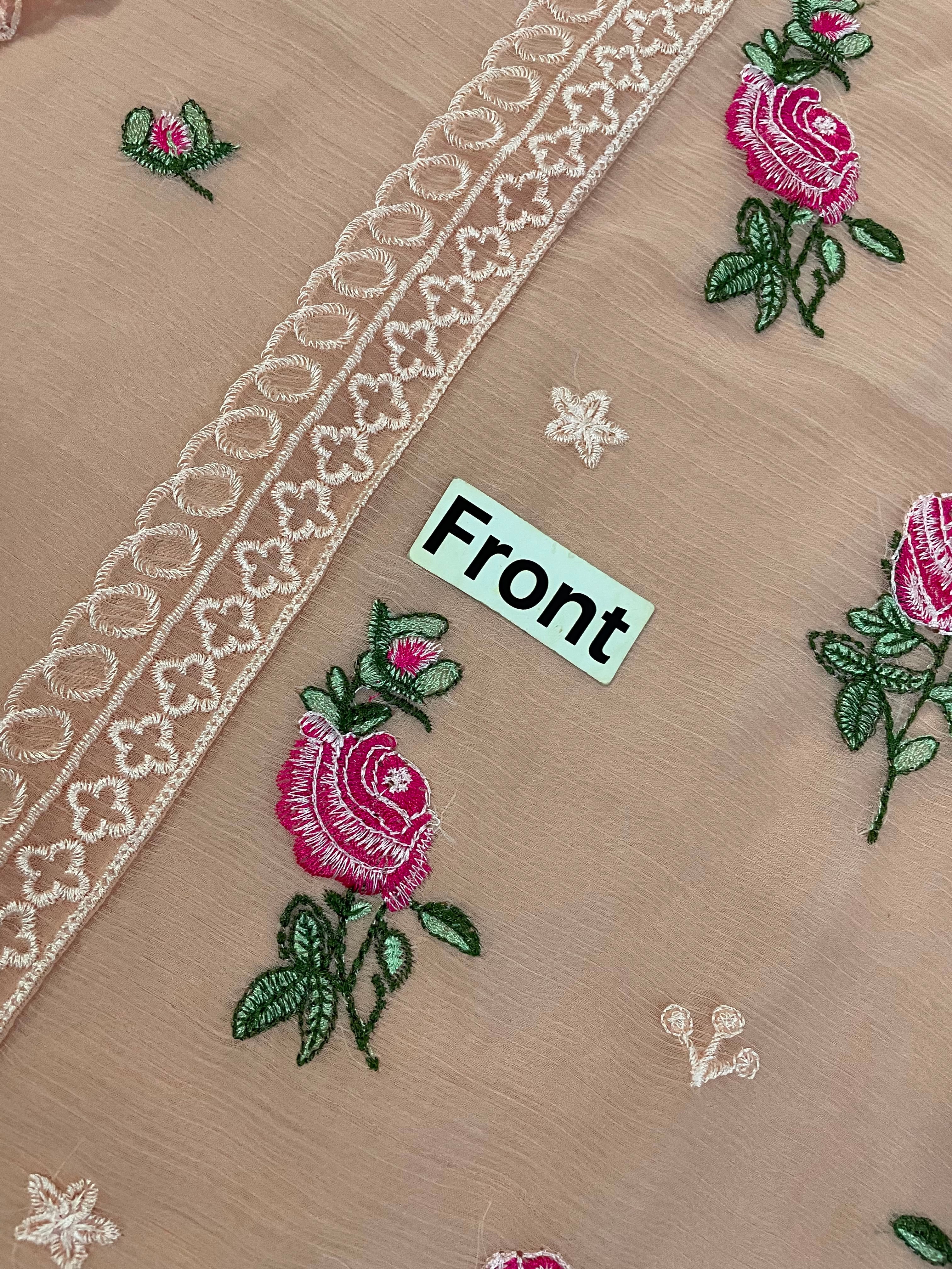 Baroque MF-26017 Premium Chiffon With Emb Chiffon Dupatta Unstitched 3 Piece 2026