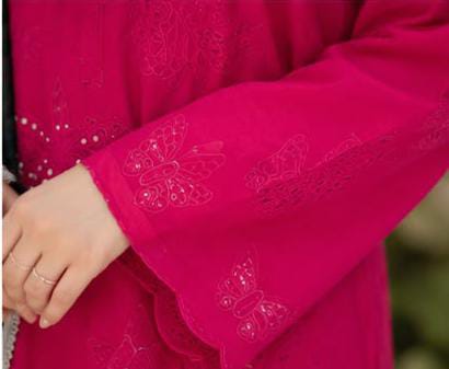 Trendy MF-26018 Premium Chikankari Lawn With Printed Silk Dupatta Unstitched 3 Piece 2026