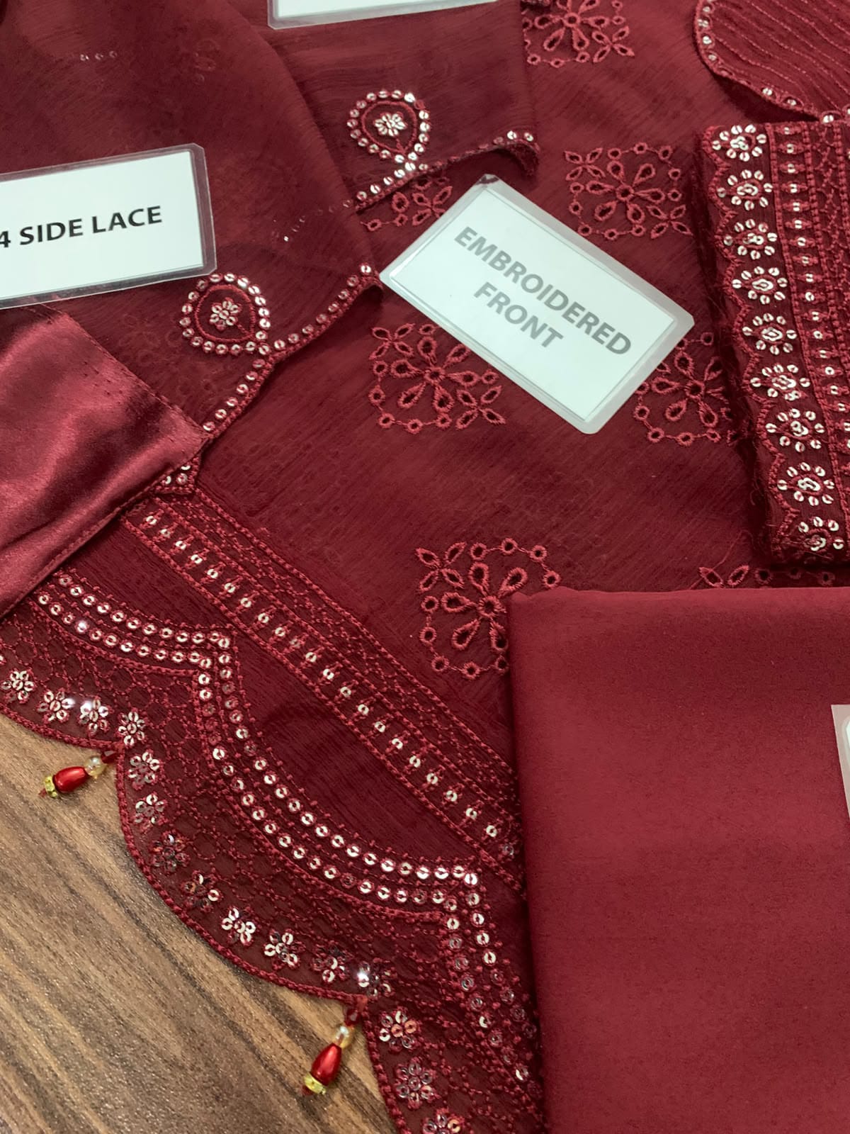 Crimson MF-26019 Premium Chiffon With Emb Chiffon Dupatta Unstitched 3 Piece 2026
