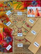 Faiza Saqlain MF-26042 Luxury Cotton With Digital Chiffon Dupatta Unstitched 3 Piece 2026