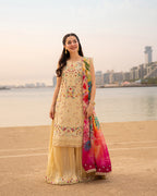 Faiza Saqlain MF-FS Luxury Cotton Unstitched 3 Piece Suit With Digital Chiffon Dupatta 2026