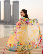 Faiza Saqlain MF-26042 Luxury Cotton With Digital Chiffon Dupatta Unstitched 3 Piece 2026