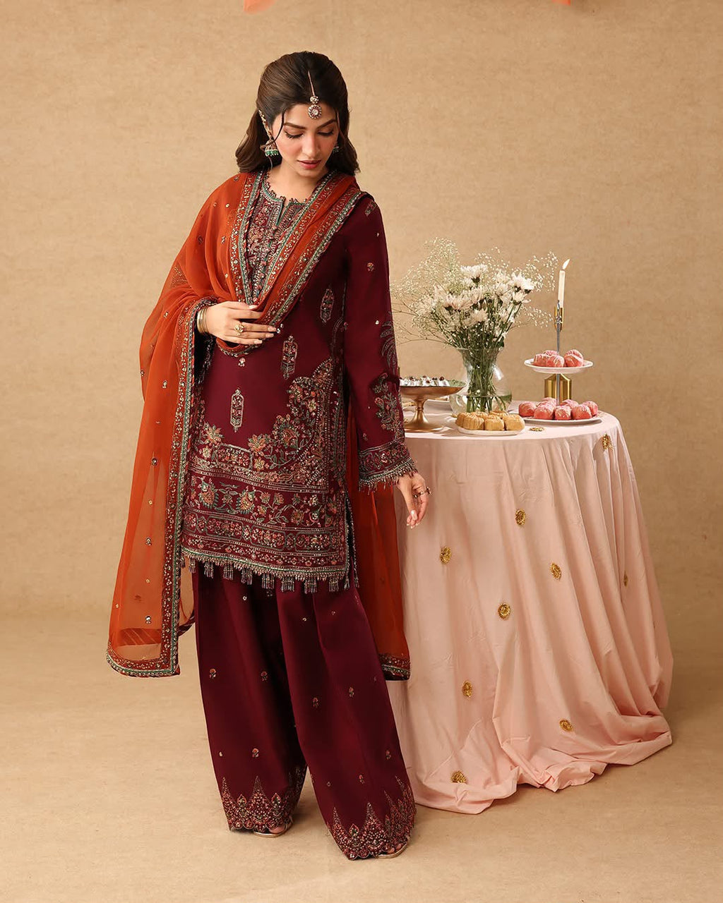 Asim Jofa MF-26043 Wedding Chiffon With Emb Chiffon Dupatta Unstitched 3 Piece 2026