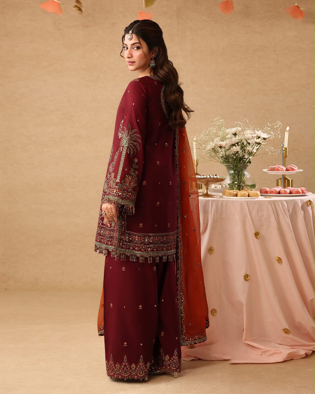 Asim Jofa MF-26043 Wedding Chiffon With Emb Chiffon Dupatta Unstitched 3 Piece 2026