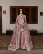 Faiza Saqlain MF-FS Premium Sheesha Silk Unstitched 3 Piece Suit With Emb Organza Dupatta 2026