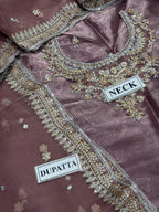 Faiza Saqlain MF-26051 Premium Sheesha Silk With Emb Organza Dupatta Unstitched 3 Piece 2026