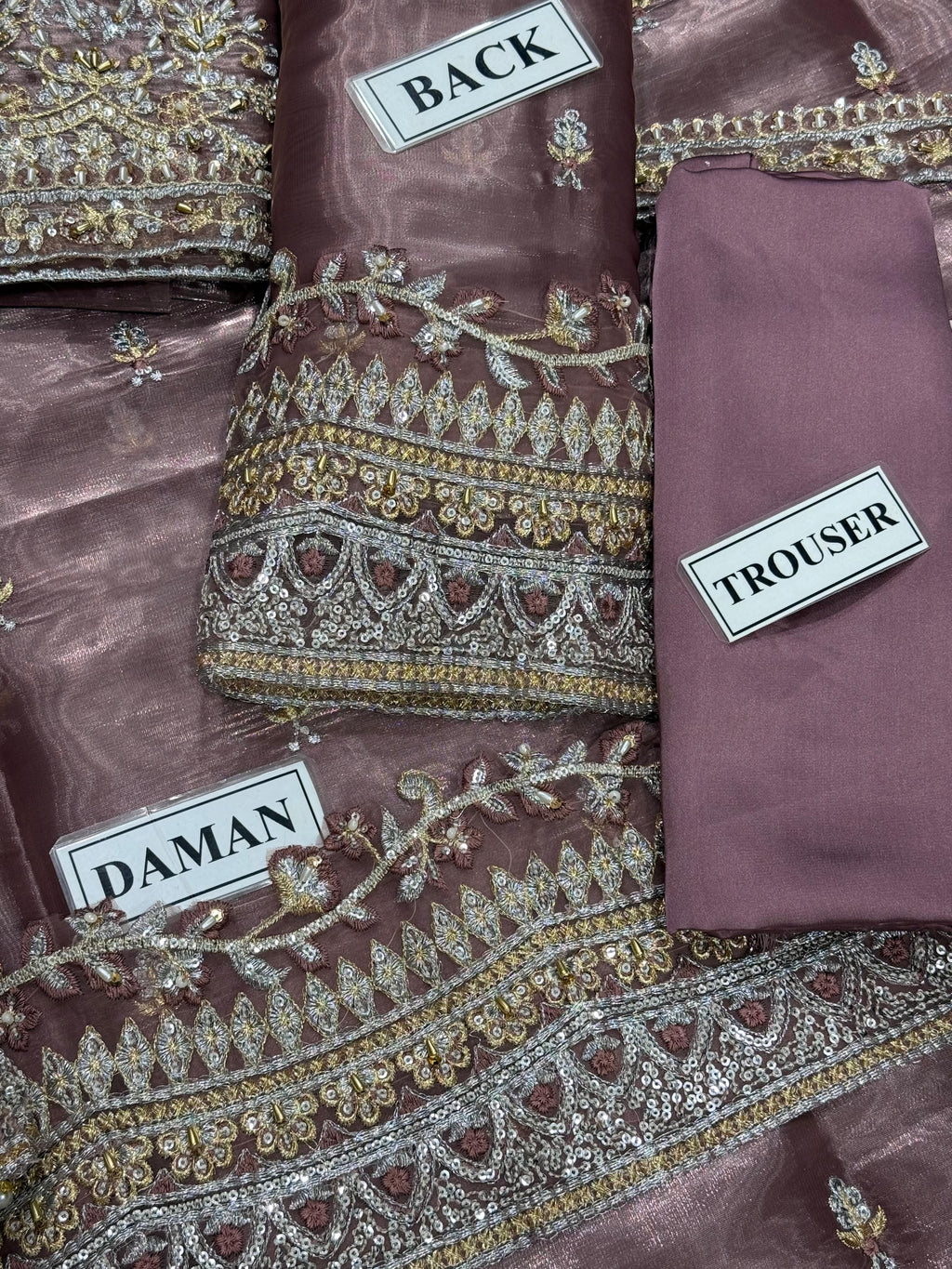 Faiza Saqlain MF-26051 Premium Sheesha Silk With Emb Organza Dupatta Unstitched 3 Piece 2026