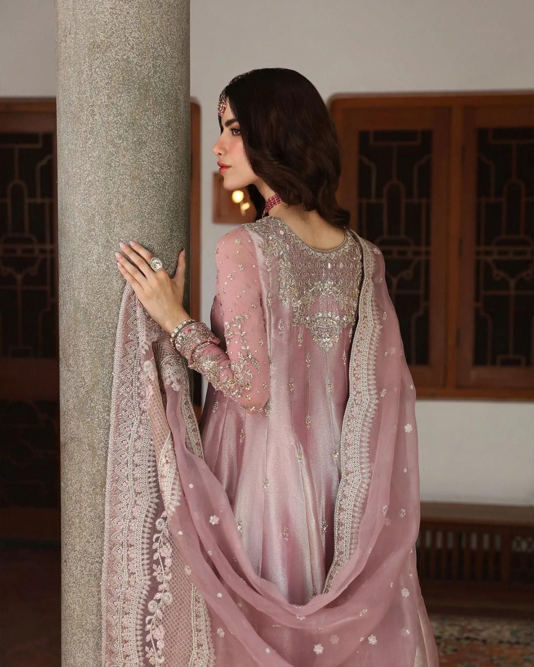 Faiza Saqlain MF-26051 Premium Sheesha Silk With Emb Organza Dupatta Unstitched 3 Piece 2026
