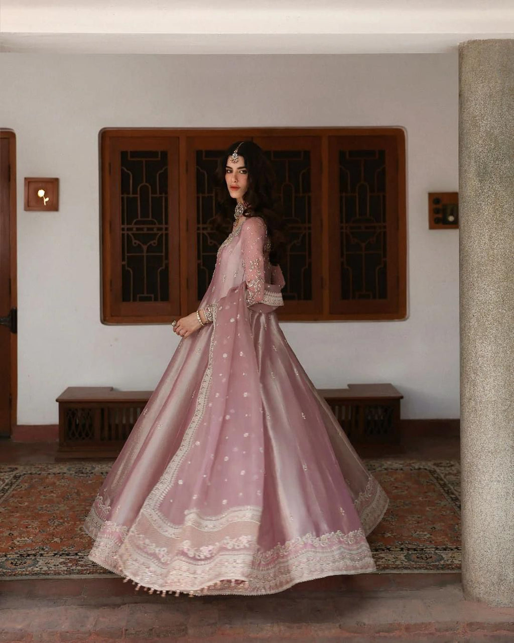 Faiza Saqlain MF-26051 Premium Sheesha Silk With Emb Organza Dupatta Unstitched 3 Piece 2026