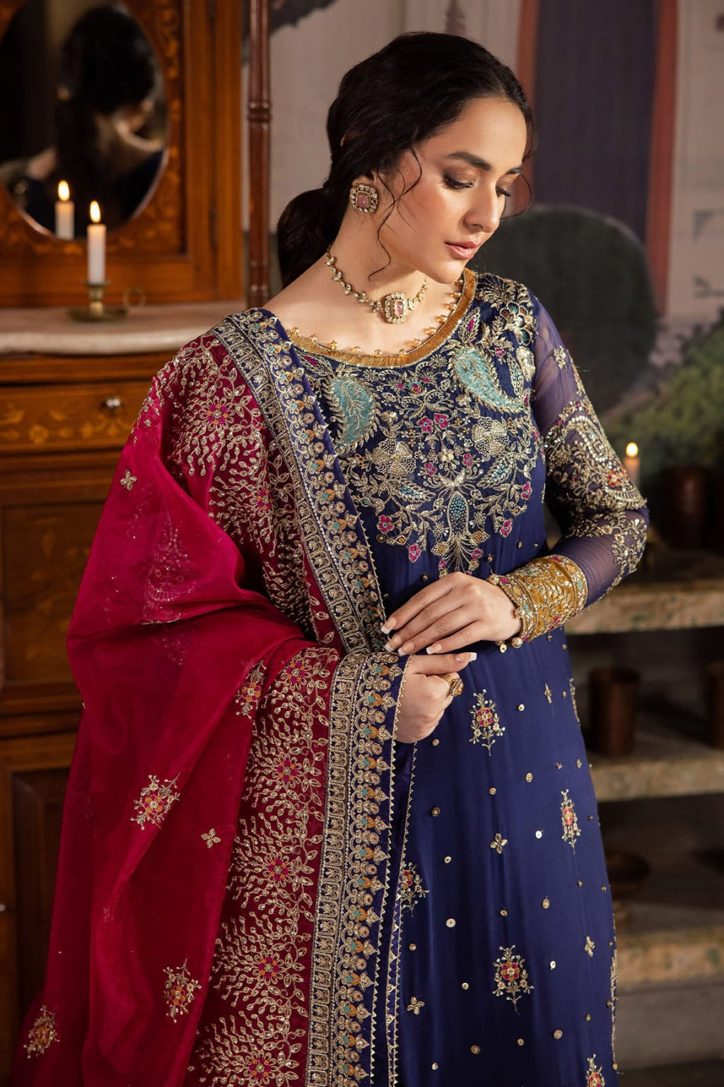 Nureh MF-26052 Premium Chiffon With Emb Organza Dupatta Unstitched 3 Piece 2026