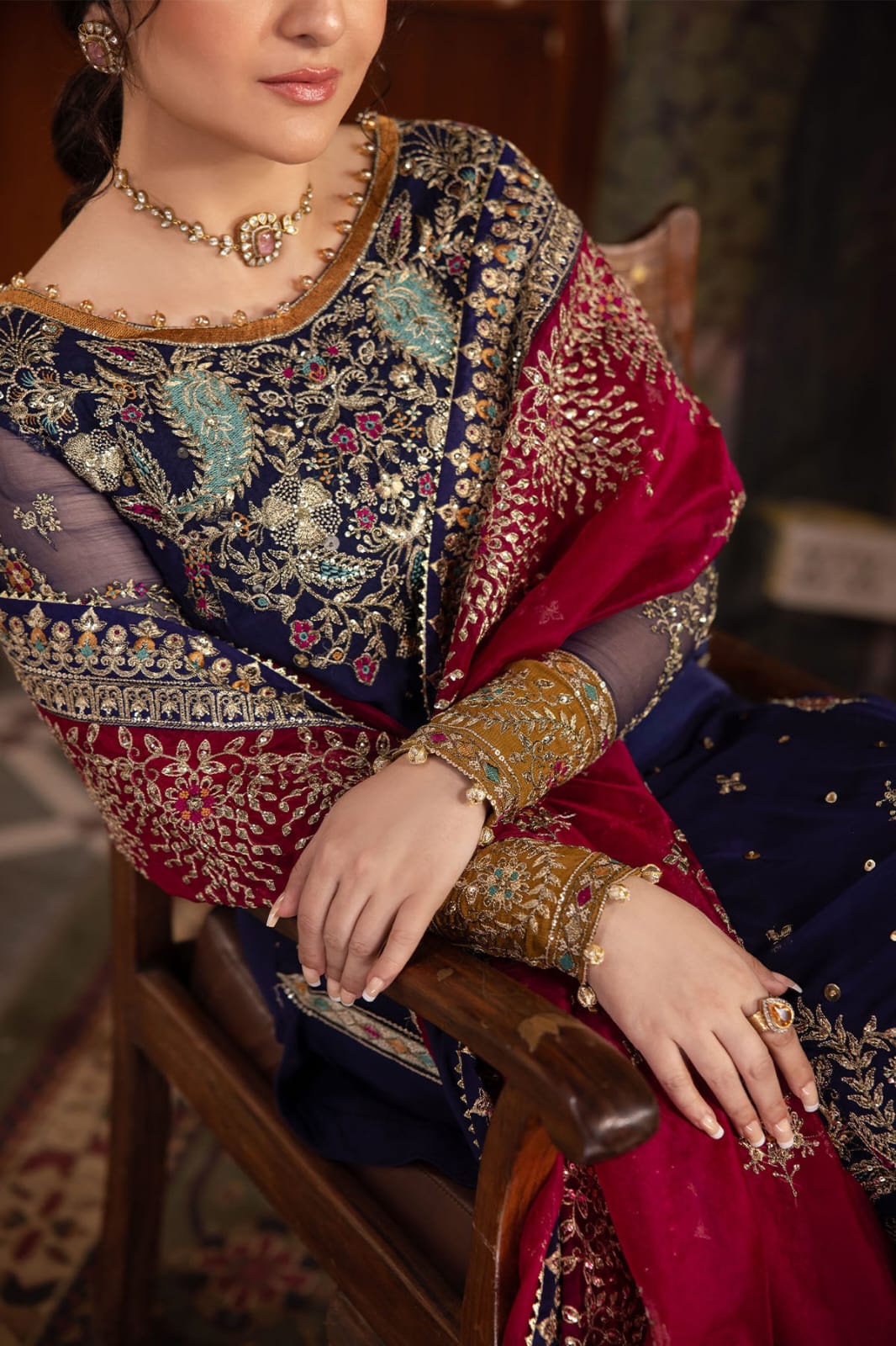 Nureh MF-26052 Premium Chiffon With Emb Organza Dupatta Unstitched 3 Piece 2026