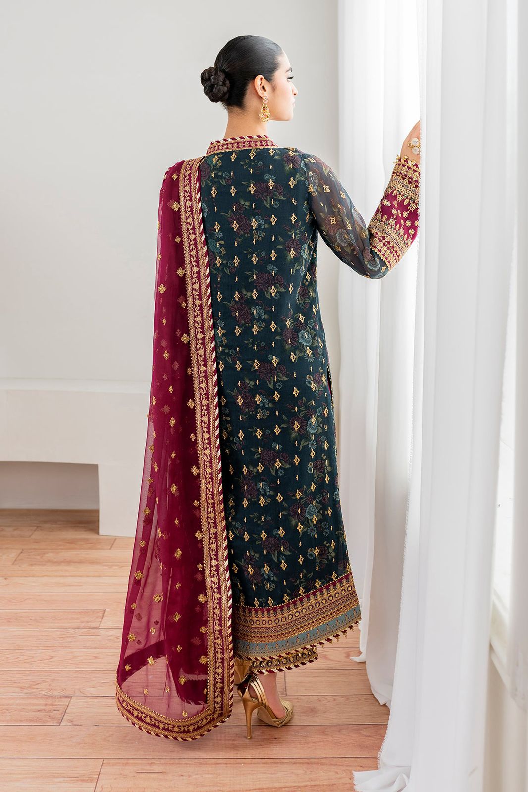 Baroque MF-26052 Premium Chiffon With Digital Chiffon Dupatta Unstitched 3 Piece 2026