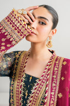 Baroque MF-26052 Premium Chiffon With Digital Chiffon Dupatta Unstitched 3 Piece 2026