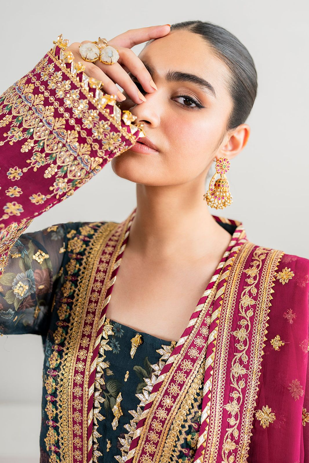 Baroque MF-26052 Premium Chiffon With Digital Chiffon Dupatta Unstitched 3 Piece 2026