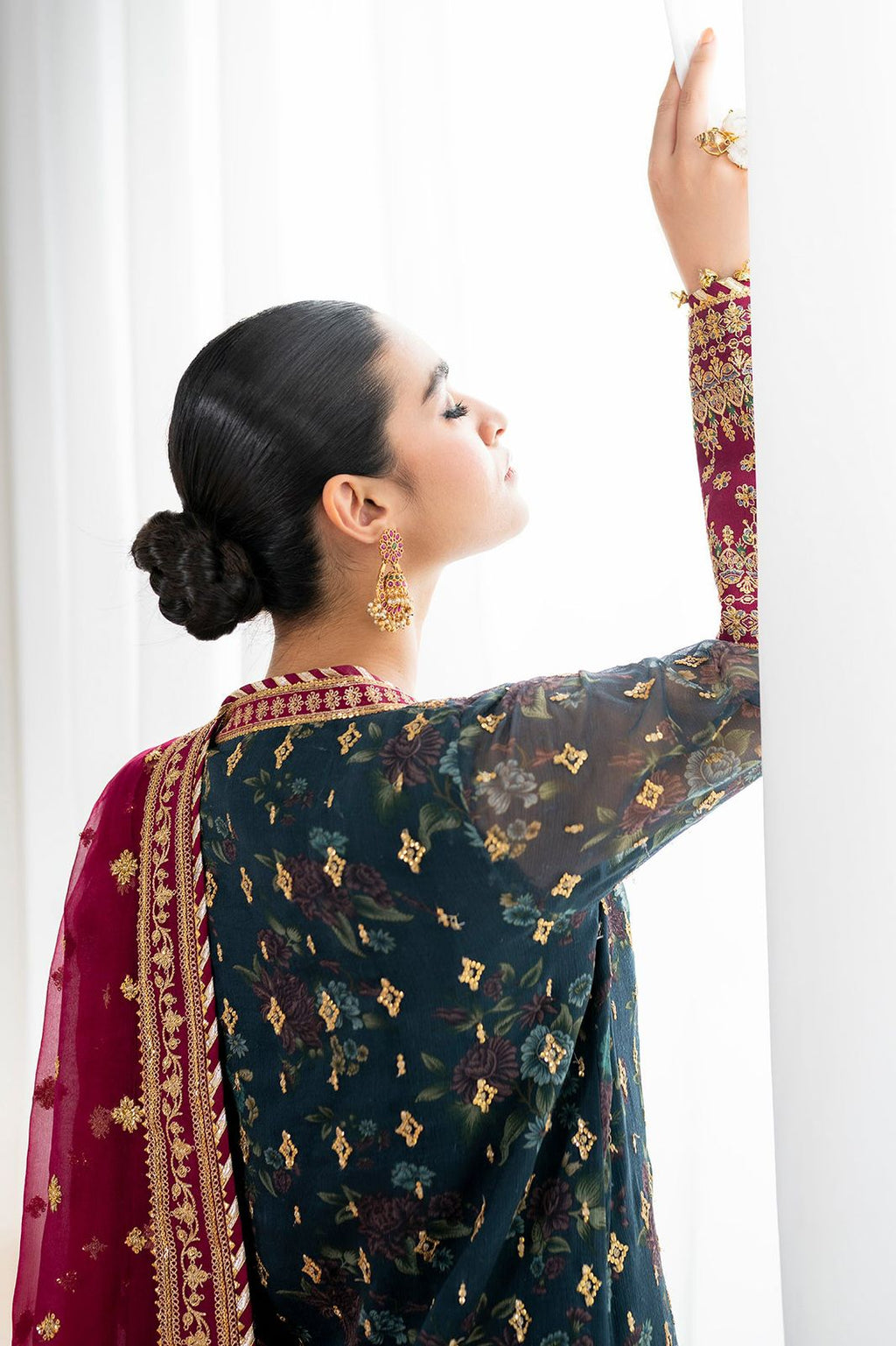 Baroque MF-26052 Premium Chiffon With Digital Chiffon Dupatta Unstitched 3 Piece 2026