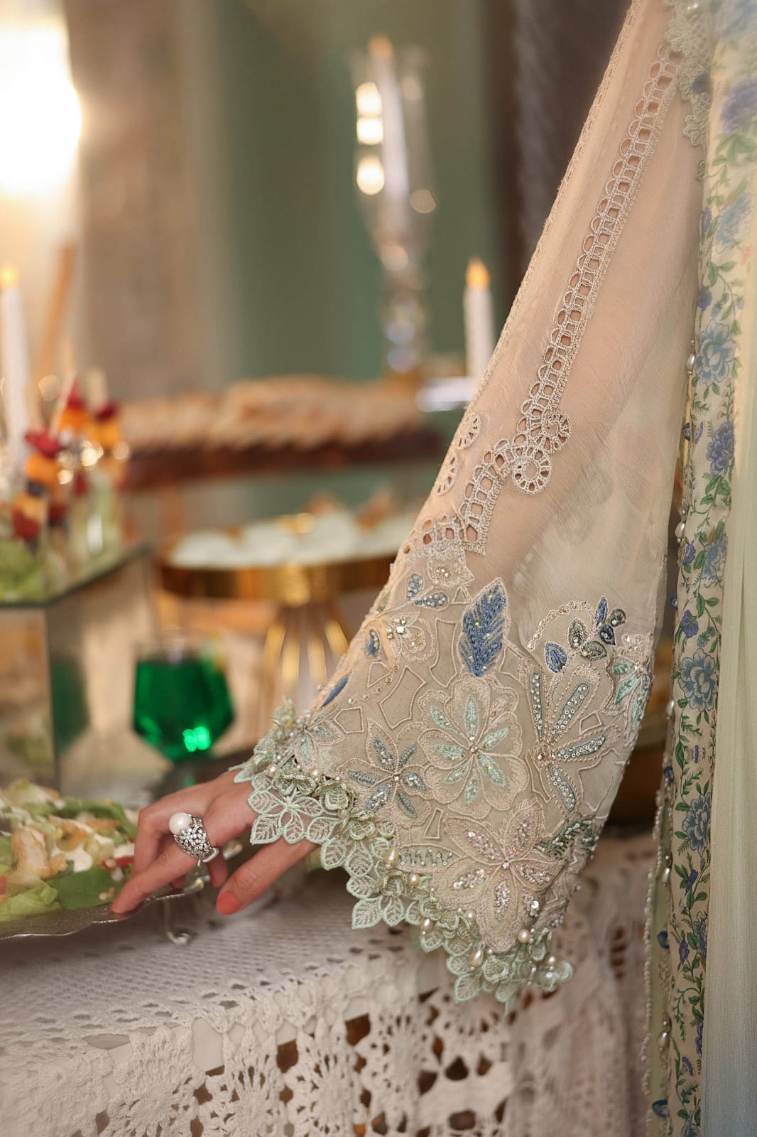 Maria B MF-MB-105 Premium Chiffon With Emb Digital Chiffon Dupatta Unstitched 3 Piece 2026