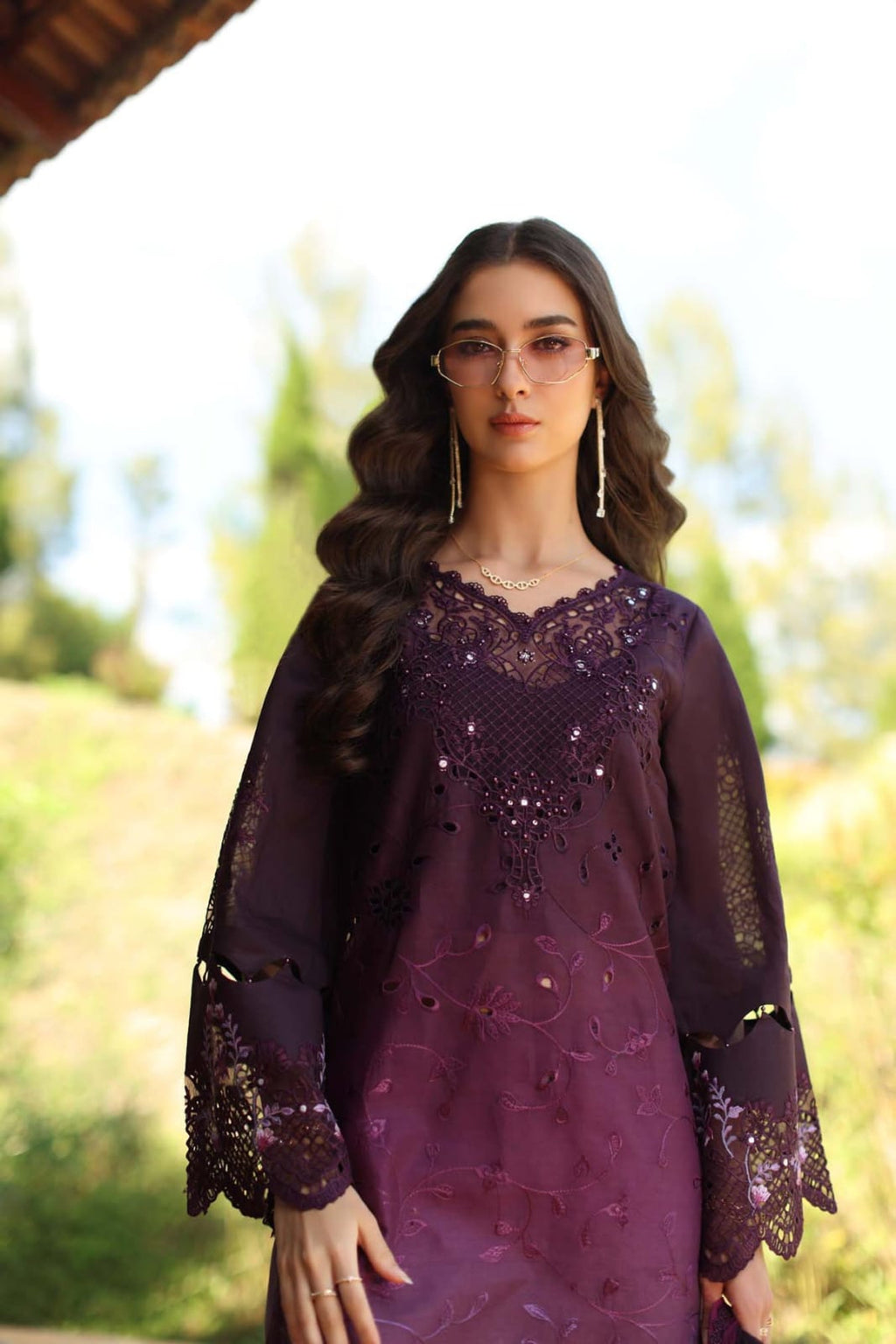 Noor By Saadia MF-26053 Premium Printed Lawn With Emb Chiffon Dupatta Unstitched 3 Piece 2026