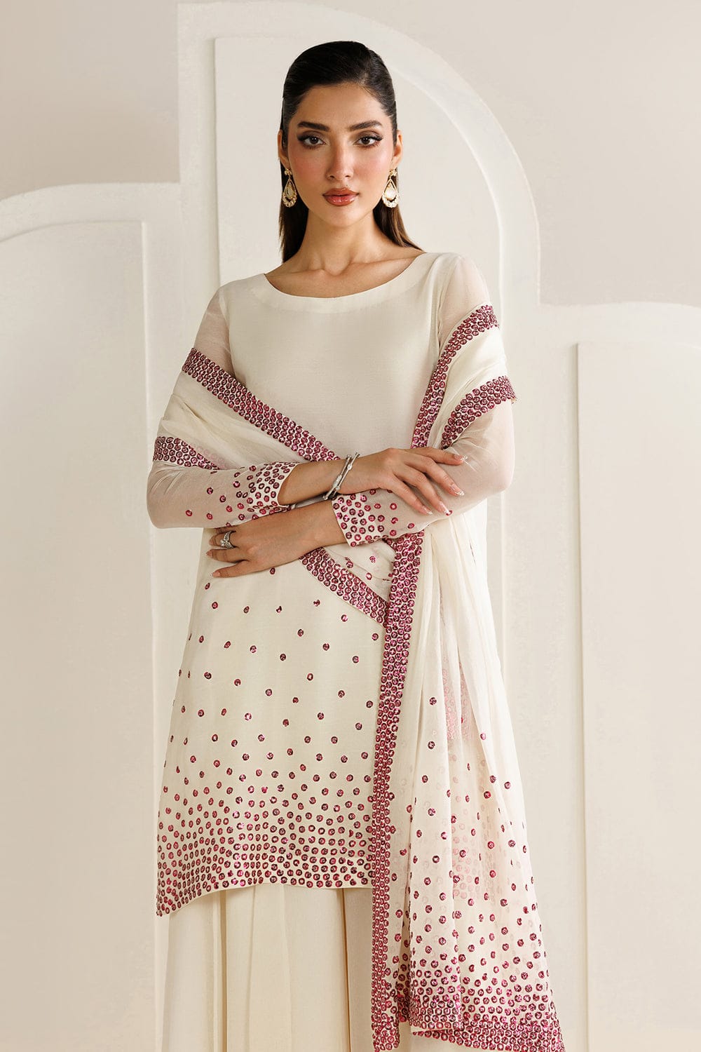 Jazmin MF-26054 Premium Chiffon With Emb Chiffon Dupatta Unstitched 3 Piece 2026