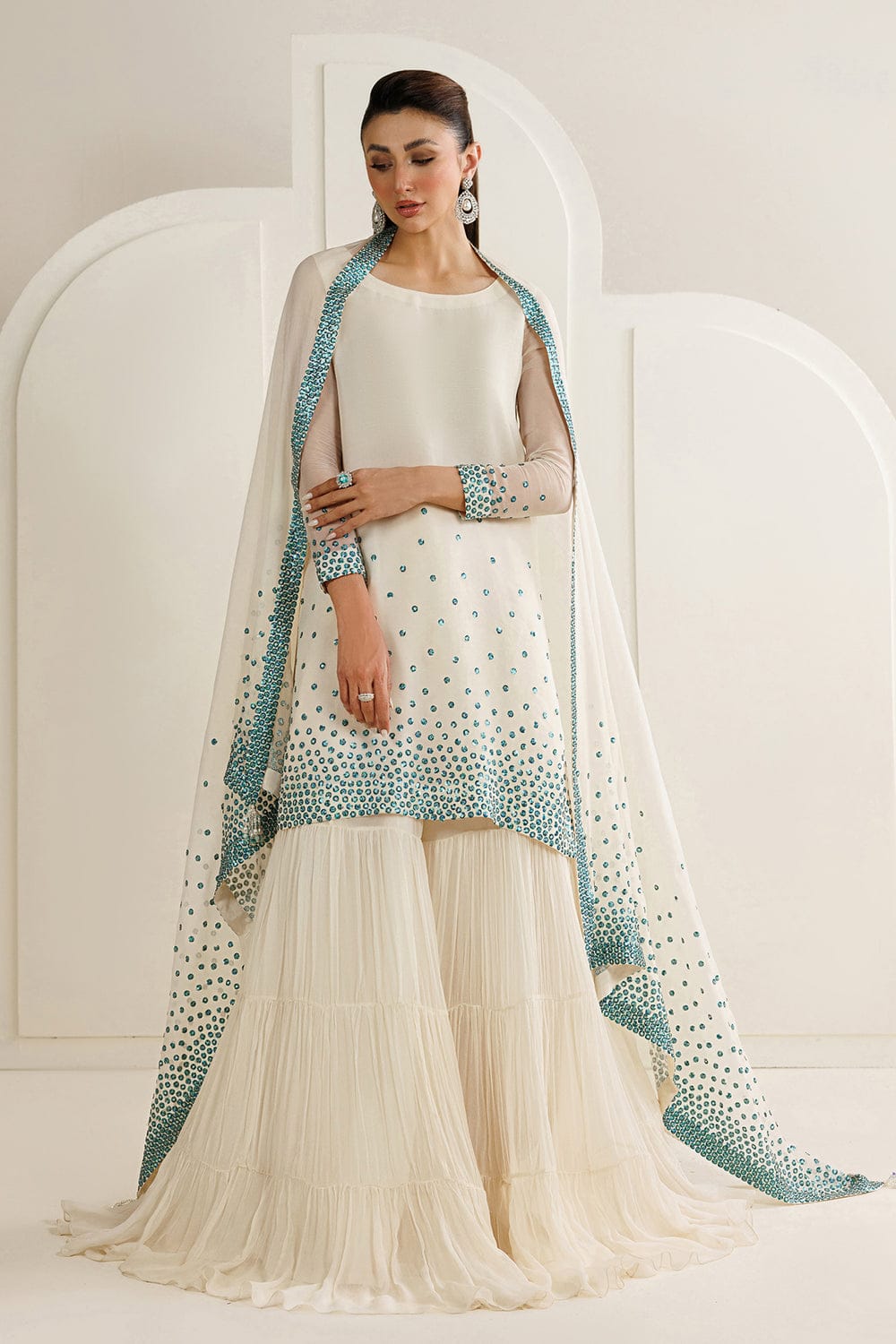 Jazmin MF-JZ Premium Chiffon Unstitched 3 Piece Suit With Emb Chiffon Dupatta 2026